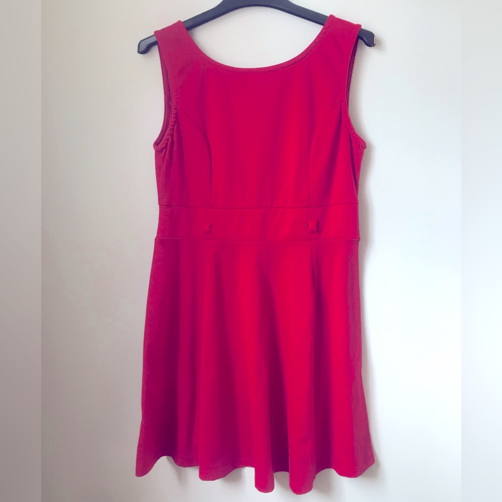 Mini red dress